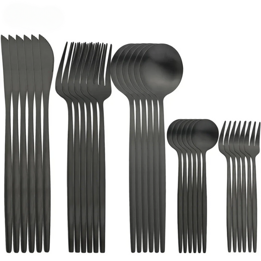 LuxeCut – Stilvolles Edelstahl Besteckset mit zeitlosem Design, 30 Teile