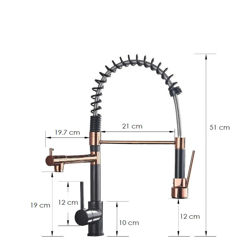 StreamFlex – Einziehbare Küchenarmatur mit Doppelauslauf