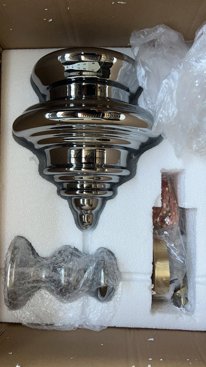 Moderne Glas- und Messinghängelampe – Elegante Beleuchtung für Wohnzimmer und Küche