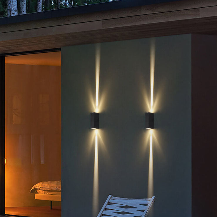 Garduru LED Außenwandleuchte | Wasserdicht & Modernes Design | Rechteckige Außenlampe für Haus & Garten