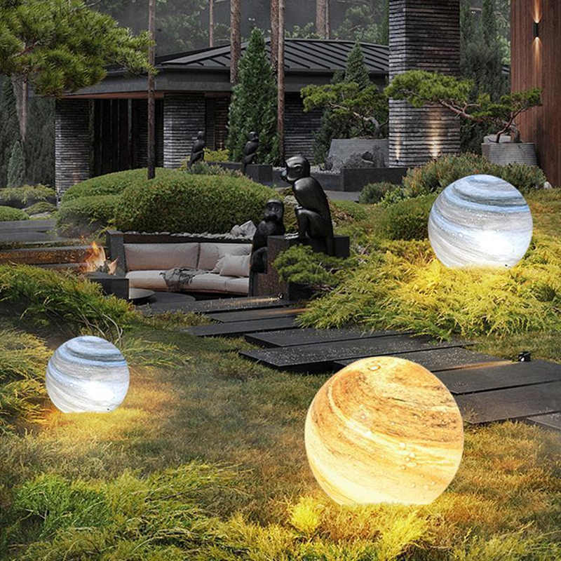 Solar Rasenleuchte – LED Gartenkugel Außenleuchte, wetterfest für Garten & Terrasse