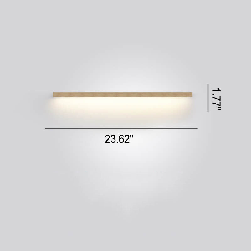 Japanische minimalistische Holzstreifen LED Wandleuchte Lampe