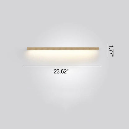 Japanische minimalistische Holzstreifen LED Wandleuchte Lampe