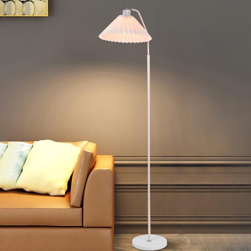 Garduru Minimalist Stehlampe | LED Lichtquelle | Verstellbar | Beige & Weinrot | Modernes Design