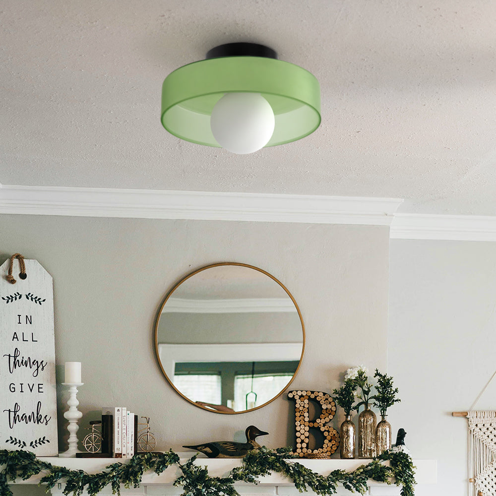 Garduru Runde Glas-Deckenleuchte – Elegantes & Minimalistisches Design