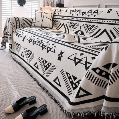 Bohemian Space Geometrischer Sofa-/Couchbezug