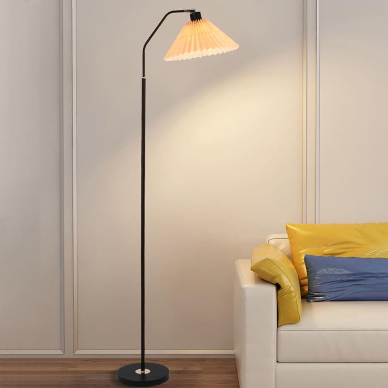 Garduru Minimalist Stehlampe | LED Lichtquelle | Verstellbar | Beige & Weinrot | Modernes Design