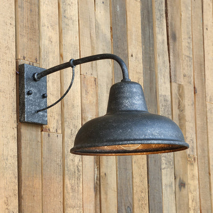 Garduru Vintage Outdoor Wandlampe | Wasserdicht | Eisen | 1-Licht | Industrielampe für Terrasse & Garten | Beleuchtung für außen