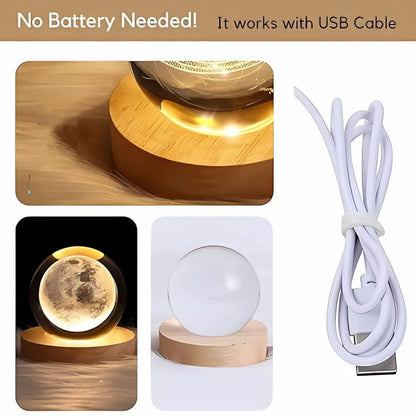 Beruhigende kosmische Lichter: Die Galaxie, Saturn und der Mond