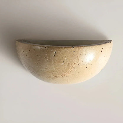 Halbkreisförmige LED Wabi-Sabi Wandlampe