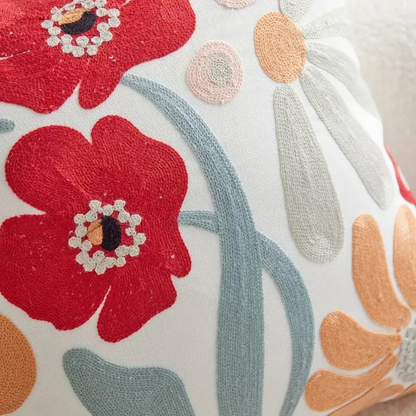Garduru Kissenbezug mit Botanischem Blumenmuster