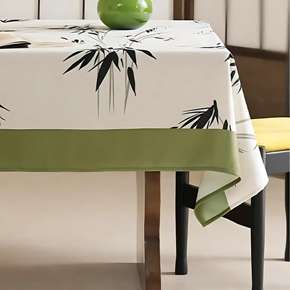 Elegante pastorale Bambus Zen Tischdecke