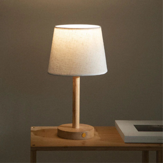 FernGlow – Stilvolle drahtlose Holz-Tischlampe für eine gemütliche Atmosphäre