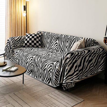 Zebra Muster Chenille Sofa/Couch Wurfdecke