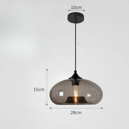 Buntglas Pendelleuchte Vintage-Stil für Heim- und Bürodekor