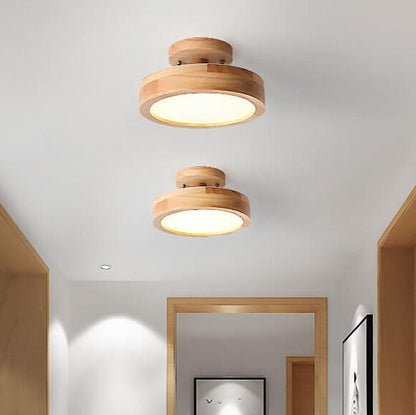 Garduru LED Deckenleuchte Rund | Nordic Design | Semi-Flush Mount | Energiesparende Zimmerleuchte