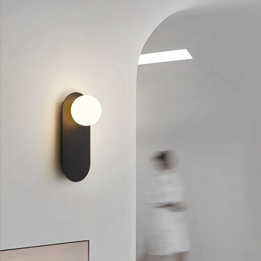 Wandleuchte Modernes Glasglobus Metall Design