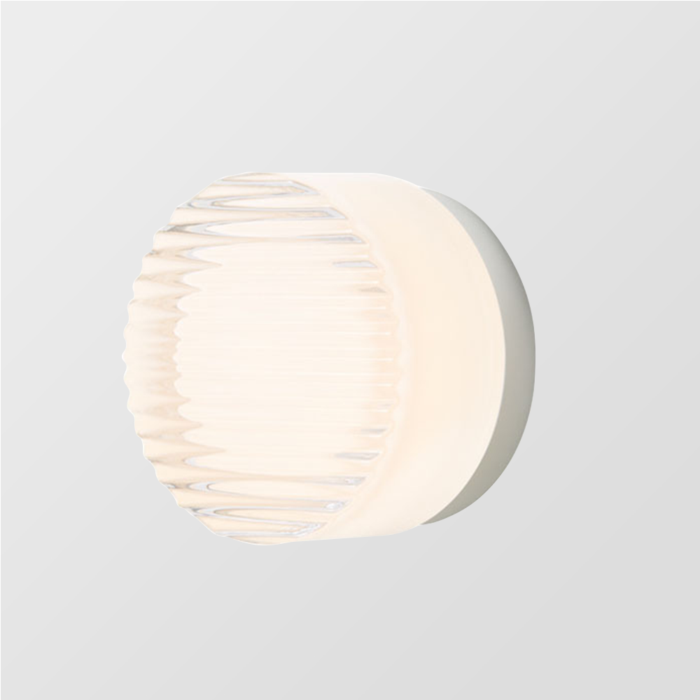 Moderne runde LED Wandleuchte – Sanftes Licht mit Glasdiffusor Mylk für Wohnzimmer und Schlafzimmer