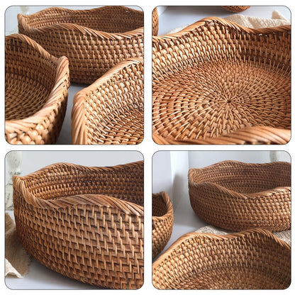 Stylische handgewebte Rattan-Basket