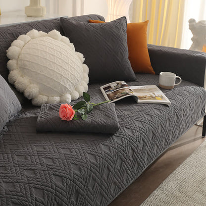 Baumwollgepolsterte Ecksofaüberzüge, Möbelprotektor Rutschfeste Sofaüberzüge