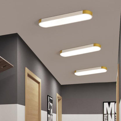 Garduru Minimalistische LED Deckenleuchte | Rechteckige Ringform | Dimmbar & Modernes Design