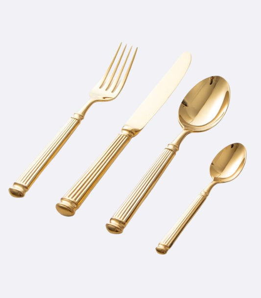 Set von 16 Stück Aristocrat Besteckset 304 Edelstahl Gold