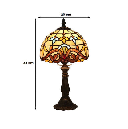 LichtBries – Tiffany-Lampe Aus Buntglas Mit Lotlinien