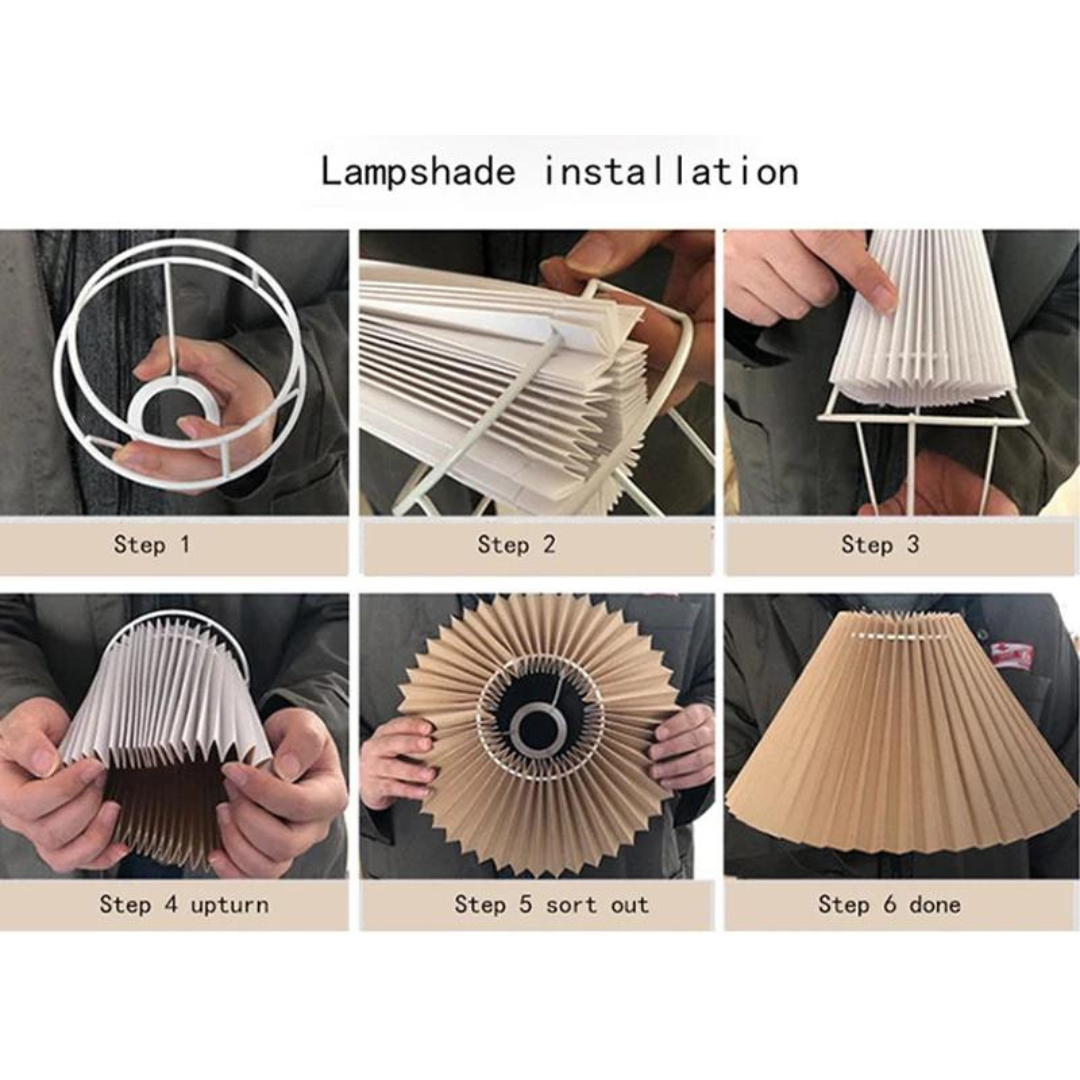 Tischlampe - Pleat - Faltbar zum Selbermachen - Künstlerische Atmosphäre