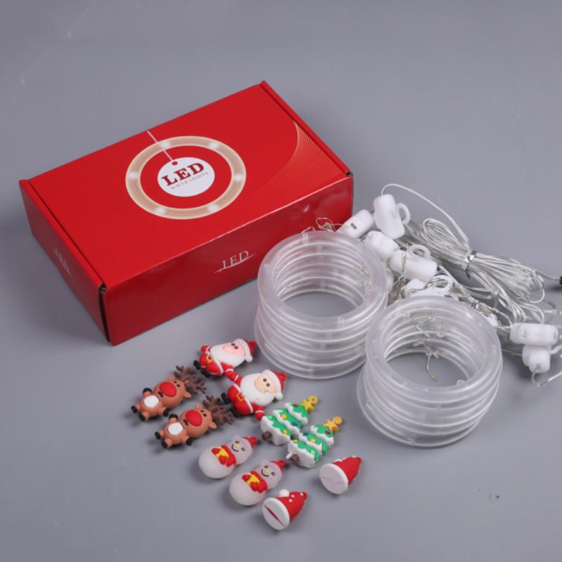 TwinkleJoy Weihnachtsbeleuchtung – LED-Lichterkette mit festlichen Figuren