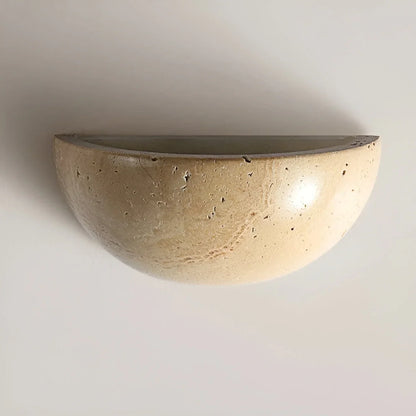 Halbrunde LED Wabi-Sabi Wandlampe