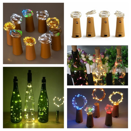 LED Lichterkette für Flaschen – Deko-Lichter mit Draht für kreative Beleuchtung und DIY-Projekte