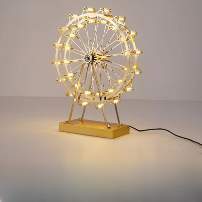 Garduru - Einzigartige Riesenrad LED Tischlampe für eine strahlende, moderne Atmosphäre