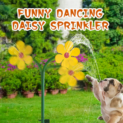 Tanzender Gänseblümchen Sprinkler – Lustiger Rasen Sprinkler für Garten und Haustiere