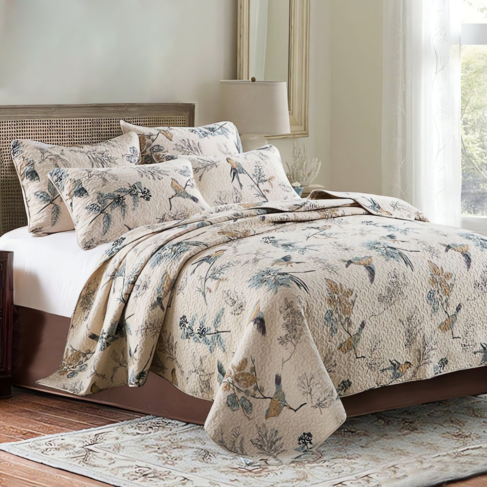 Elegante florale Tagesdecke