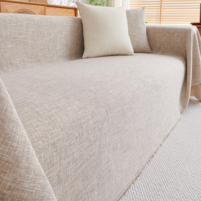 Wabi Sabi Leinen Textur Sofa Hülle Couchbezug