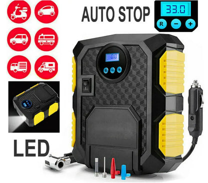 Tragbarer 12V Luftkompressor – Reifenpumpe für Auto & Camping