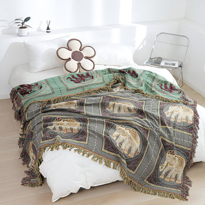 Bohemian Elefantenmuster Quastendecke