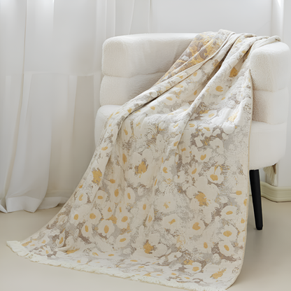 Zartes Blumenmuster Badehandtuch