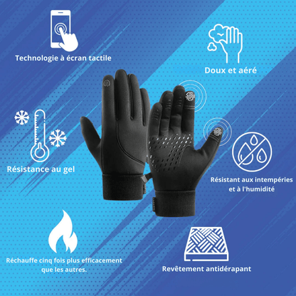 ThermoGrip Heizhandschuhe – Winter, Touchscreen, Rutschfest, Wasserdicht und Atmungsaktiv