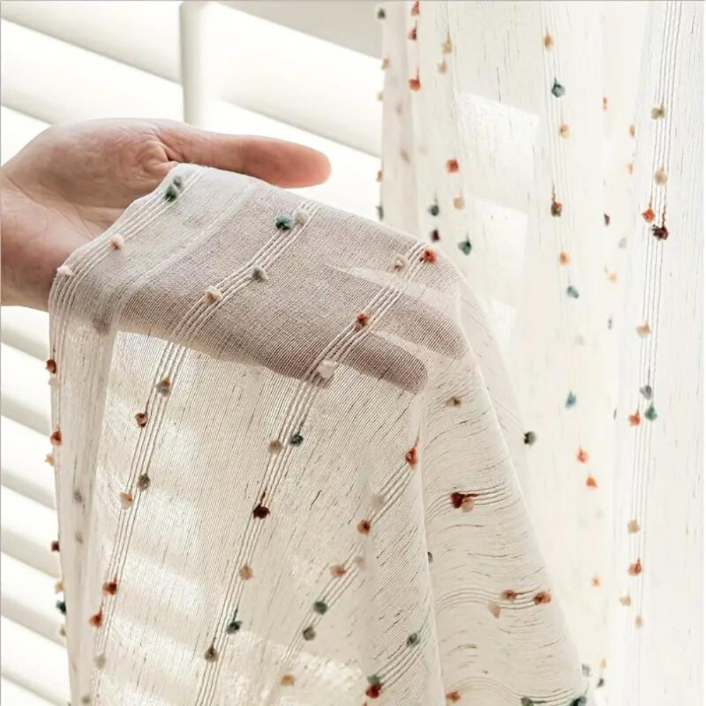 Sugar Bean Regenbogen Tüllvorhang