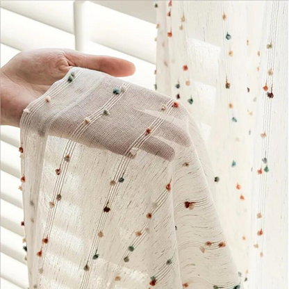 Sugar Bean Regenbogen Tüllvorhang