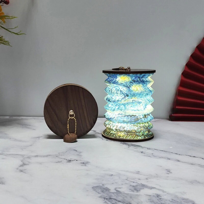 Zusammenklappbare Laterne mit warmem LED-Licht | GlowFold