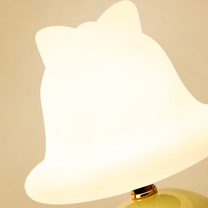 Garduru - Minimalistische LED Tischlampe mit Keramikfuß & Energieeffizienter Beleuchtung