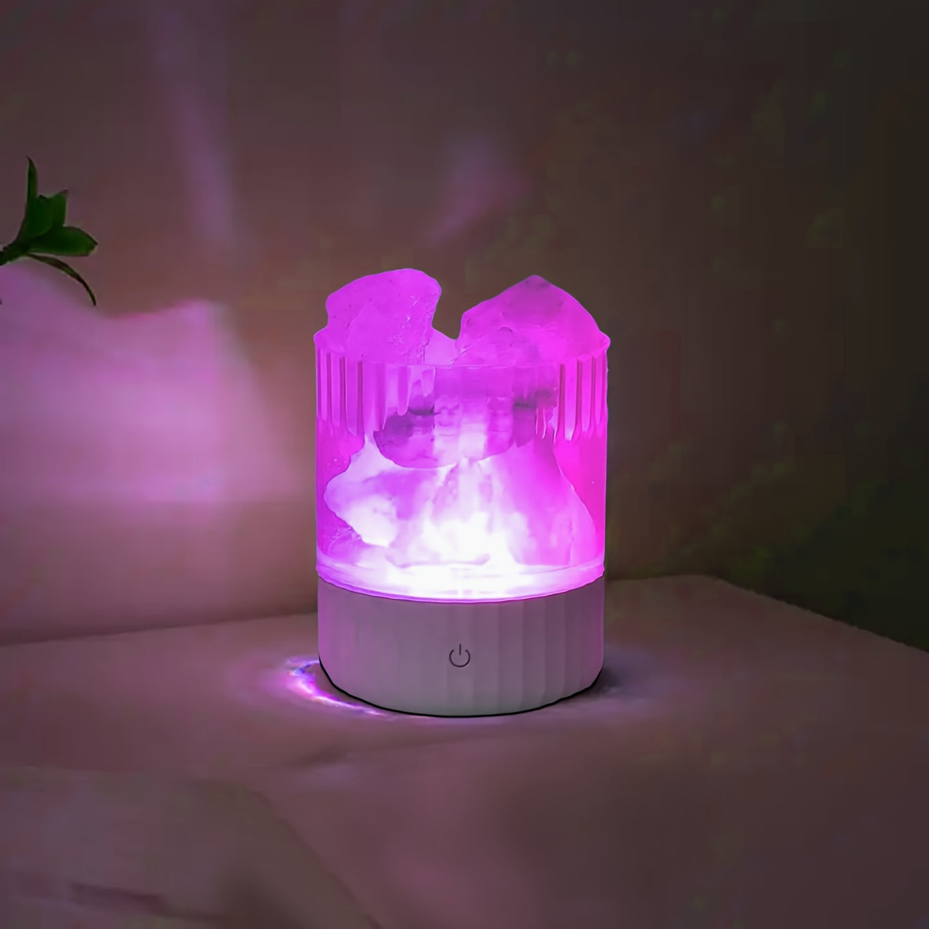 Himalayan Saltlampe - Weiches, Gemütliches Farbwechsel-Nachtlicht für Romantische Atmosphäre