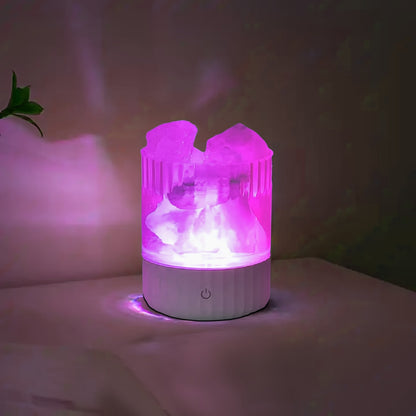 Himalayan Saltlampe - Weiches, Gemütliches Farbwechsel-Nachtlicht für Romantische Atmosphäre