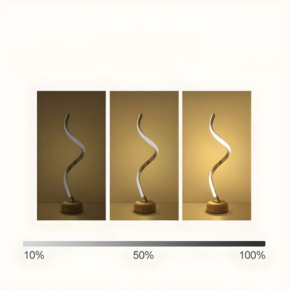 Garduru Lampe – Moderne LED Holz Tischlampe