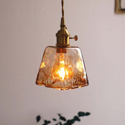 Eloise Vintage LED-Deckenlampen aus goldenem Metall und Glas für Schlafzimmer, Wohnzimmer, Esszimmer