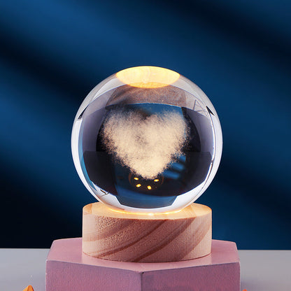 3D Kristall Nachtlicht Lampe für Dekoration - Magischer 3D Effekt