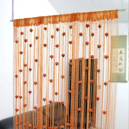 Garduru Vorhang mit dekorativen Faden perfekt für Ihr Wohnzimmer Partition | 1+1 GRATIS