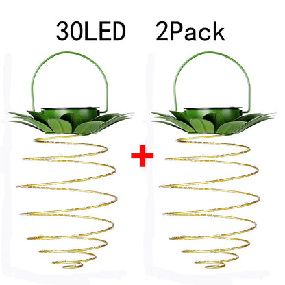 Garduru Ananas-Laterne | LED Solar Gartenlampe | Kupferdraht | Outdoor Wasserdicht | Hängende Deko-Leuchten
